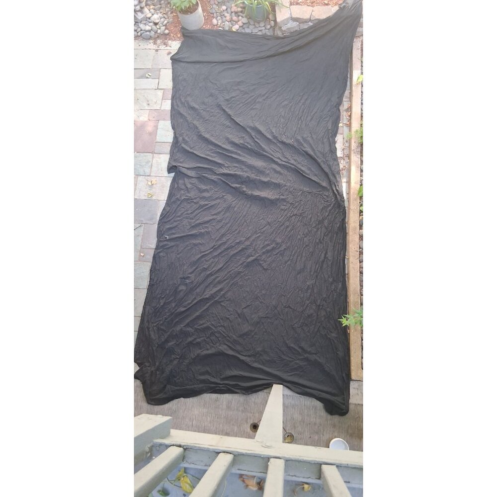 Black Handmade Cloth Photography Backdrop (16' x 8.5')
